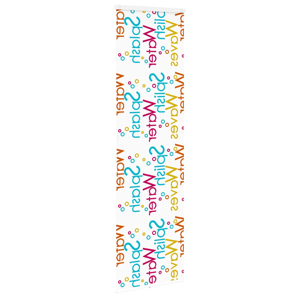 Bruserullegardin med kassette 80x240 cm Stofbredde 76 cm
