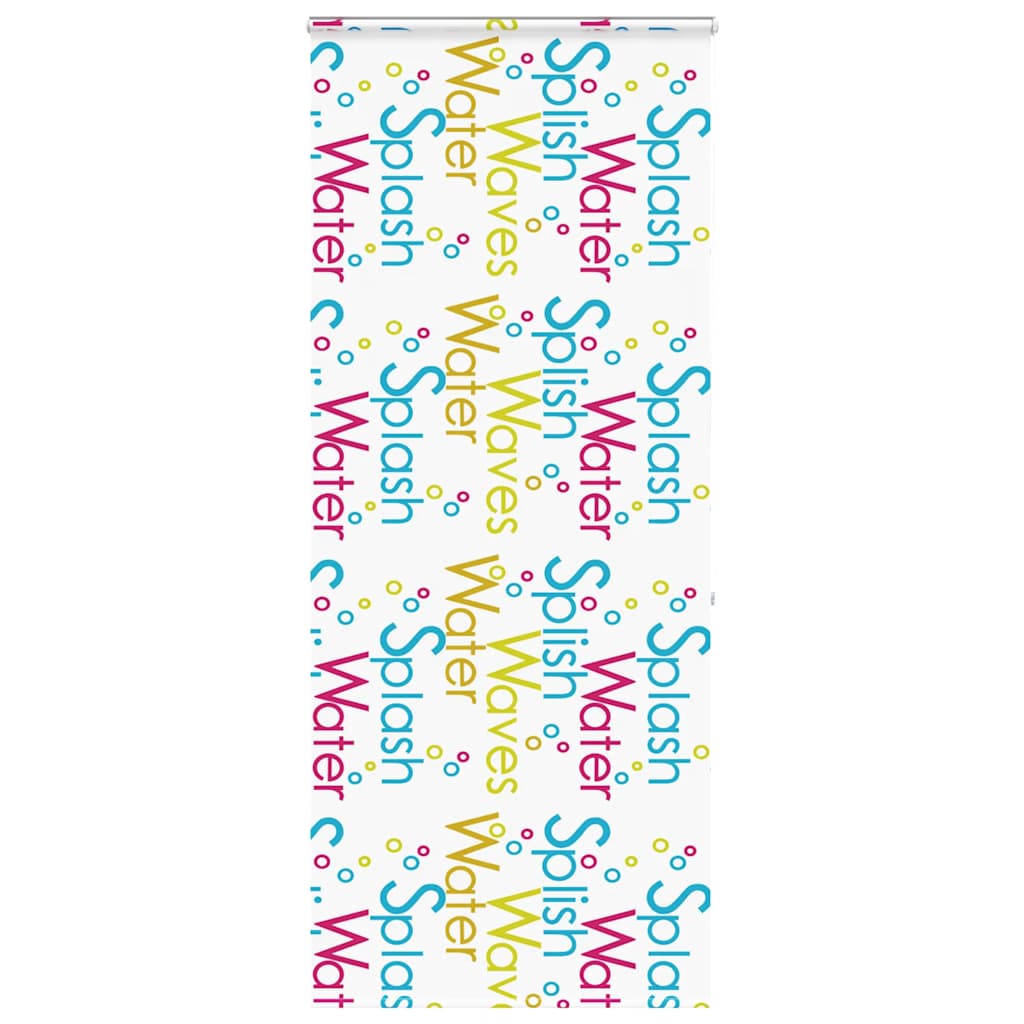 Bruserullegardin med kassette 90x240 cm Stofbredde 86 cm