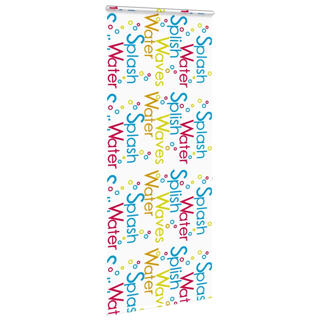 Bruserullegardin med kassette 90x240 cm Stofbredde 86 cm
