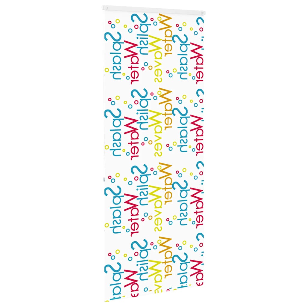 Bruserullegardin med kassette 90x240 cm Stofbredde 86 cm