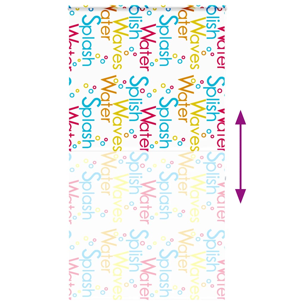Bruserullegardin med kassette 120x240 cm Stofbredde 116 cm