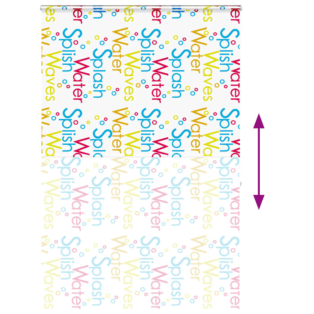 Bruserullegardin med kassette 160x240 cm Stofbredde 156 cm