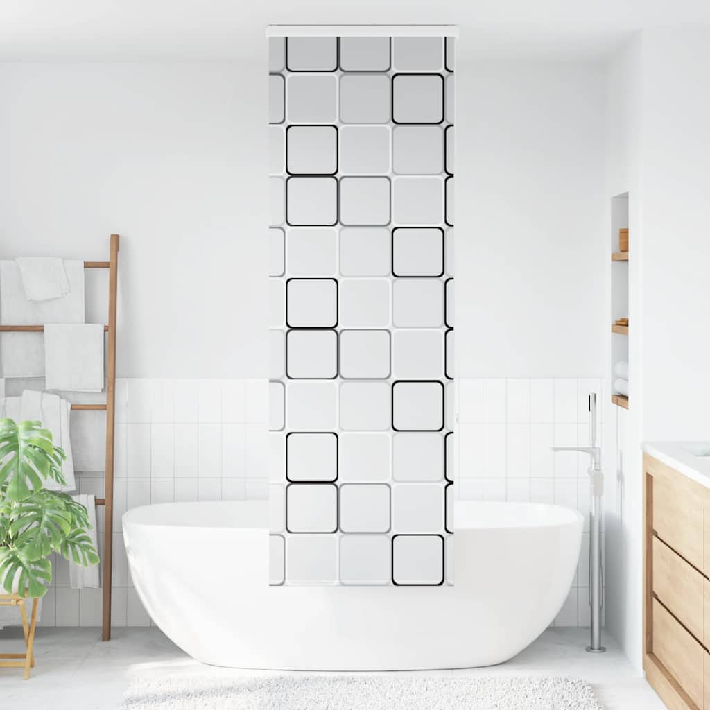 Bruserullegardin med kassette 60x240 cm Stofbredde 56 cm