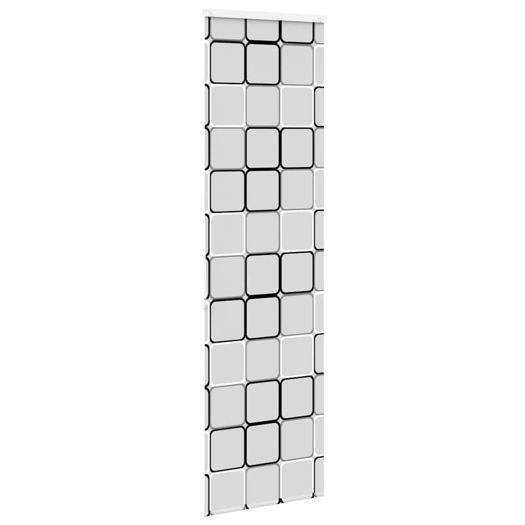 Bruserullegardin med kassette 60x240 cm Stofbredde 56 cm