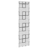 Bruserullegardin med kassette 60x240 cm Stofbredde 56 cm