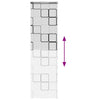 Bruserullegardin med kassette 60x240 cm Stofbredde 56 cm