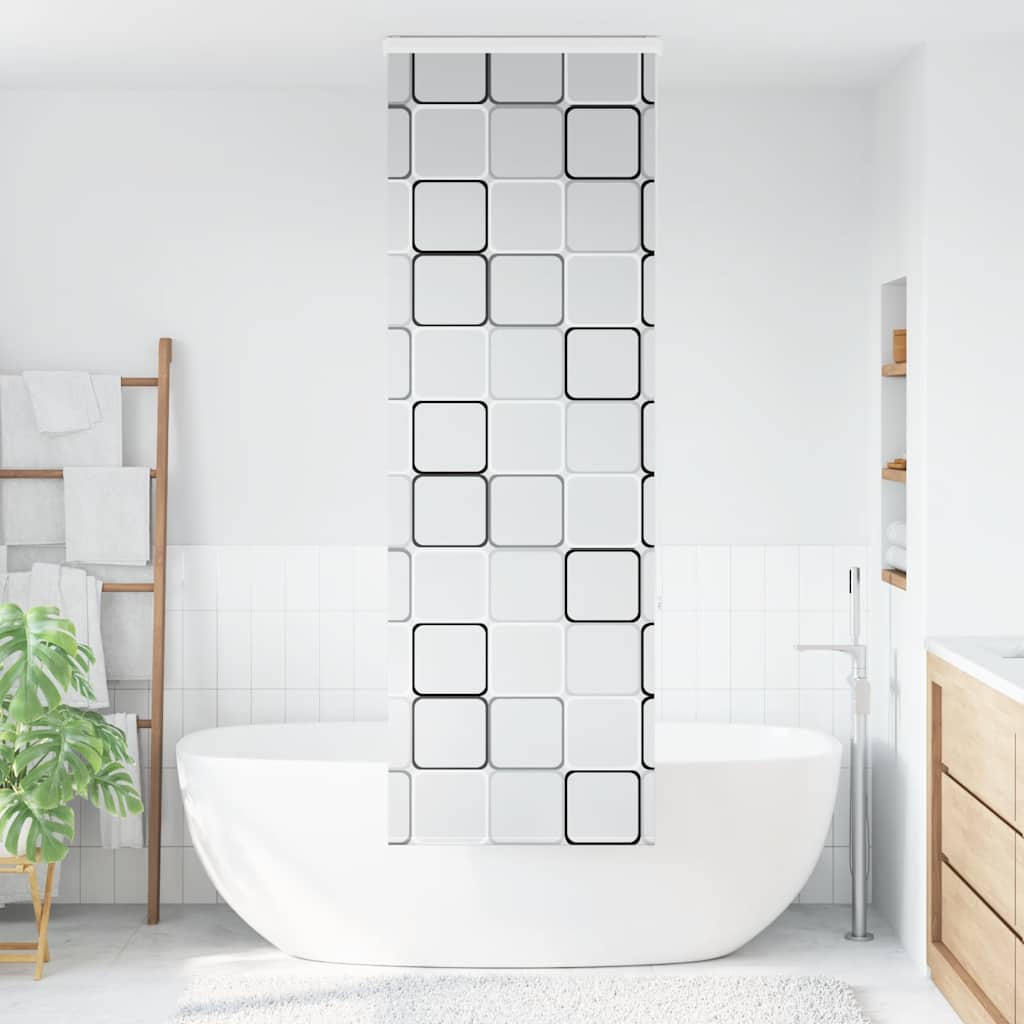 Bruserullegardin med kassette 70x240 cm Stofbredde 66 cm