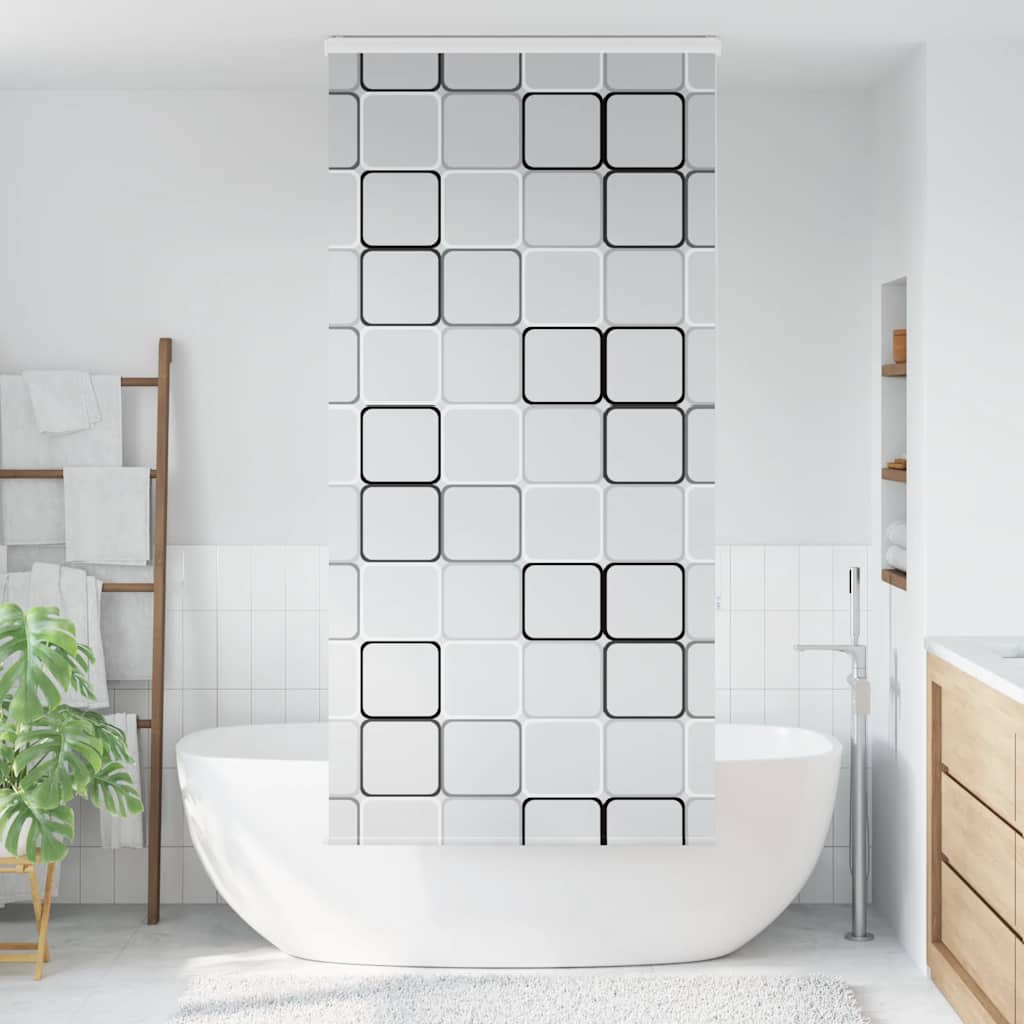Bruserullegardin med kassette 100x240 cm Stofbredde 96 cm