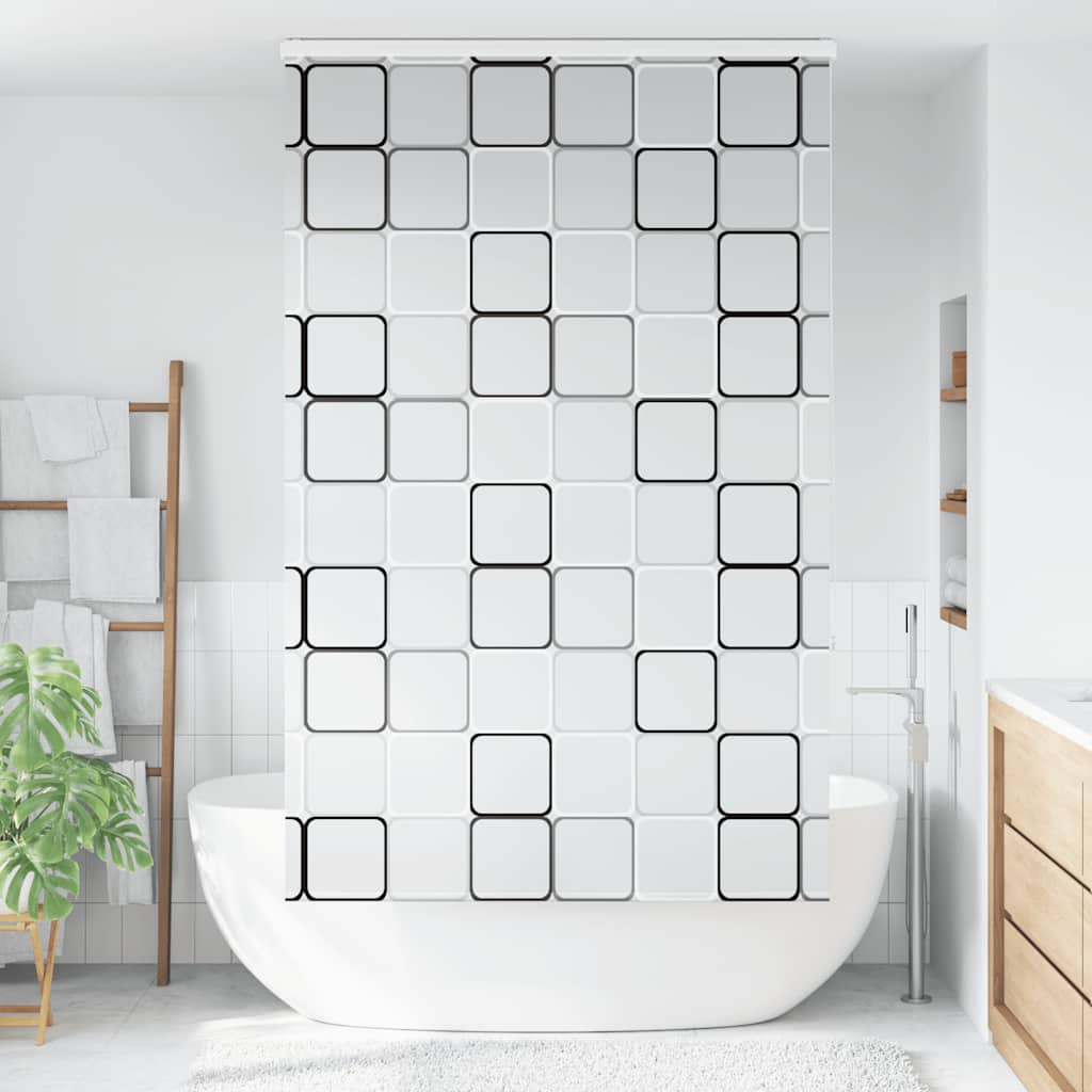 Bruserullegardin med kassette 120x240 cm Stofbredde 116 cm