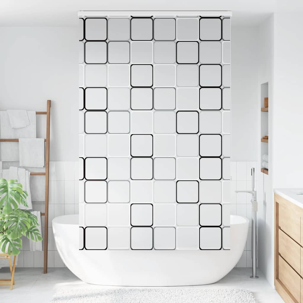 Bruserullegardin med kassette 130x240 cm Stofbredde 126 cm