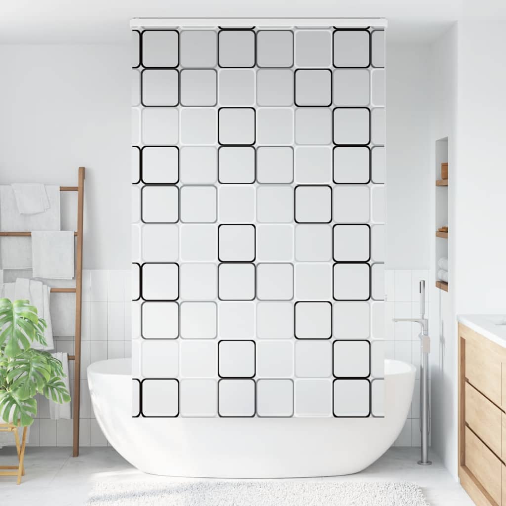 Bruserullegardin med kassette 140x240 cm Stofbredde 136 cm
