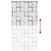 Bruserullegardin med kassette 140x240 cm Stofbredde 136 cm