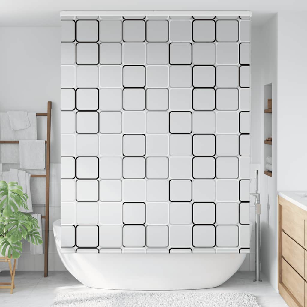 Bruserullegardin med kassette 150x240 cm Stofbredde 146 cm