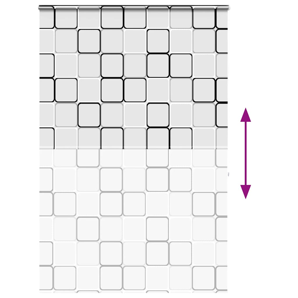 Bruserullegardin med kassette 160x240 cm Stofbredde 156 cm