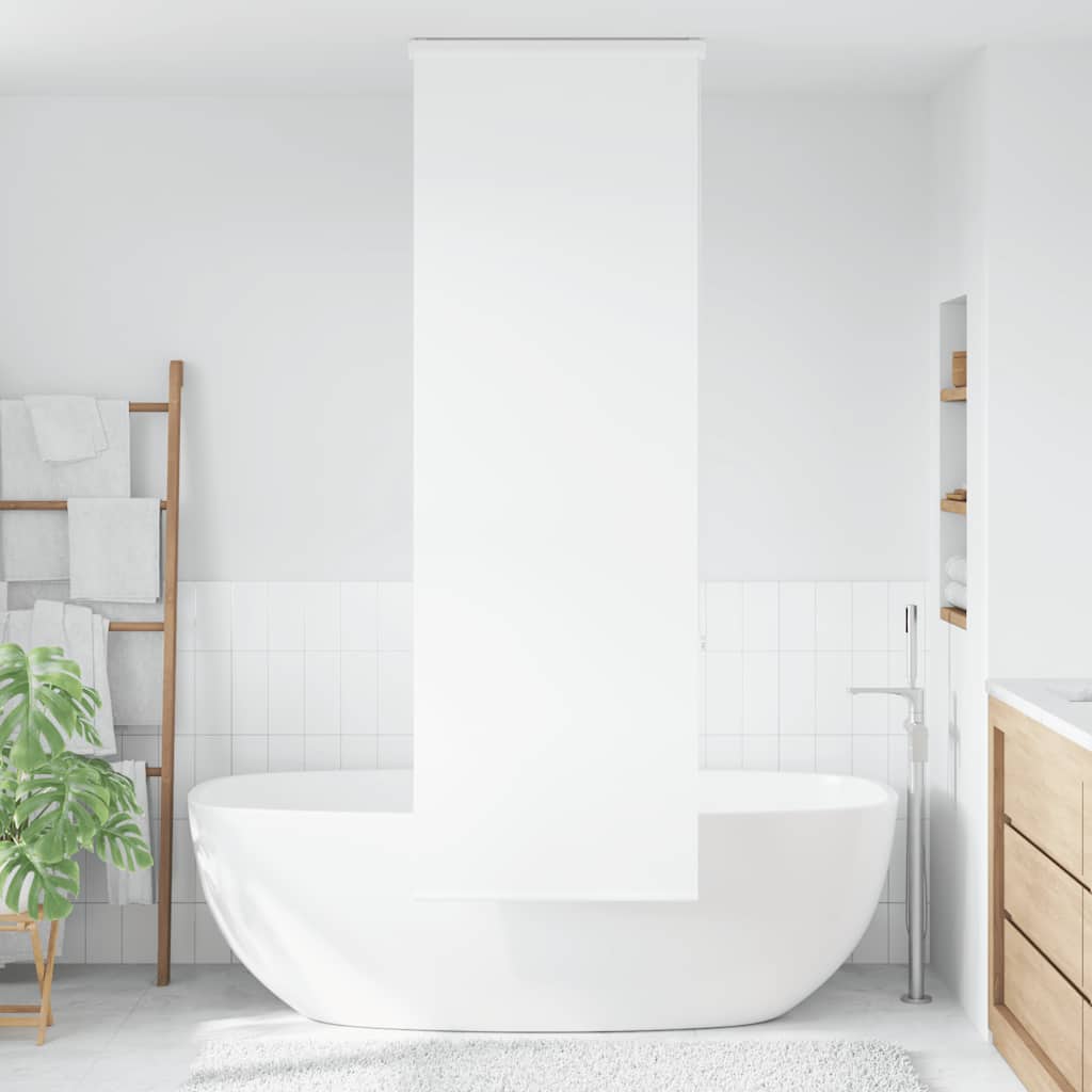 Bruserullegardin med kassette 60x240 cm Stofbredde 56 cm