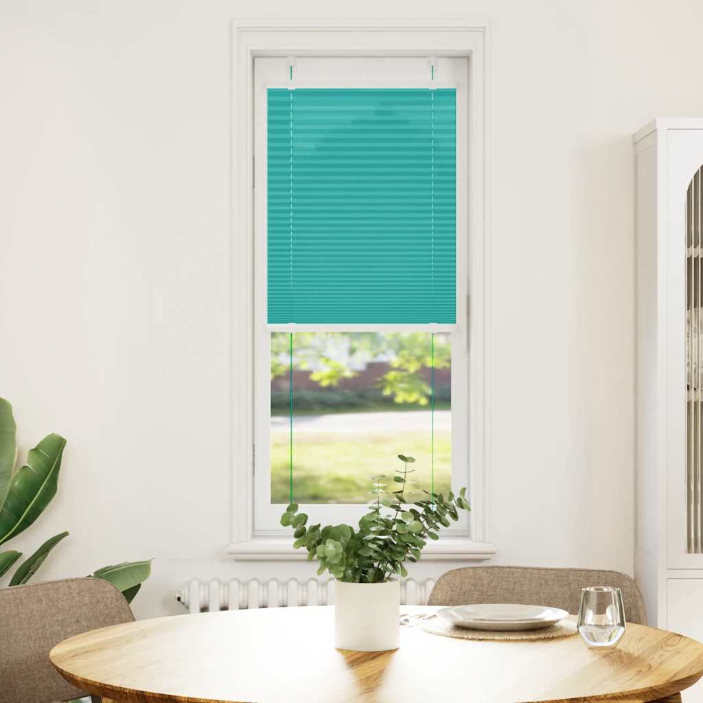 Plisségardin Benzin Grøn 40x100 cm Stofbredde 39,4 cm Polyester