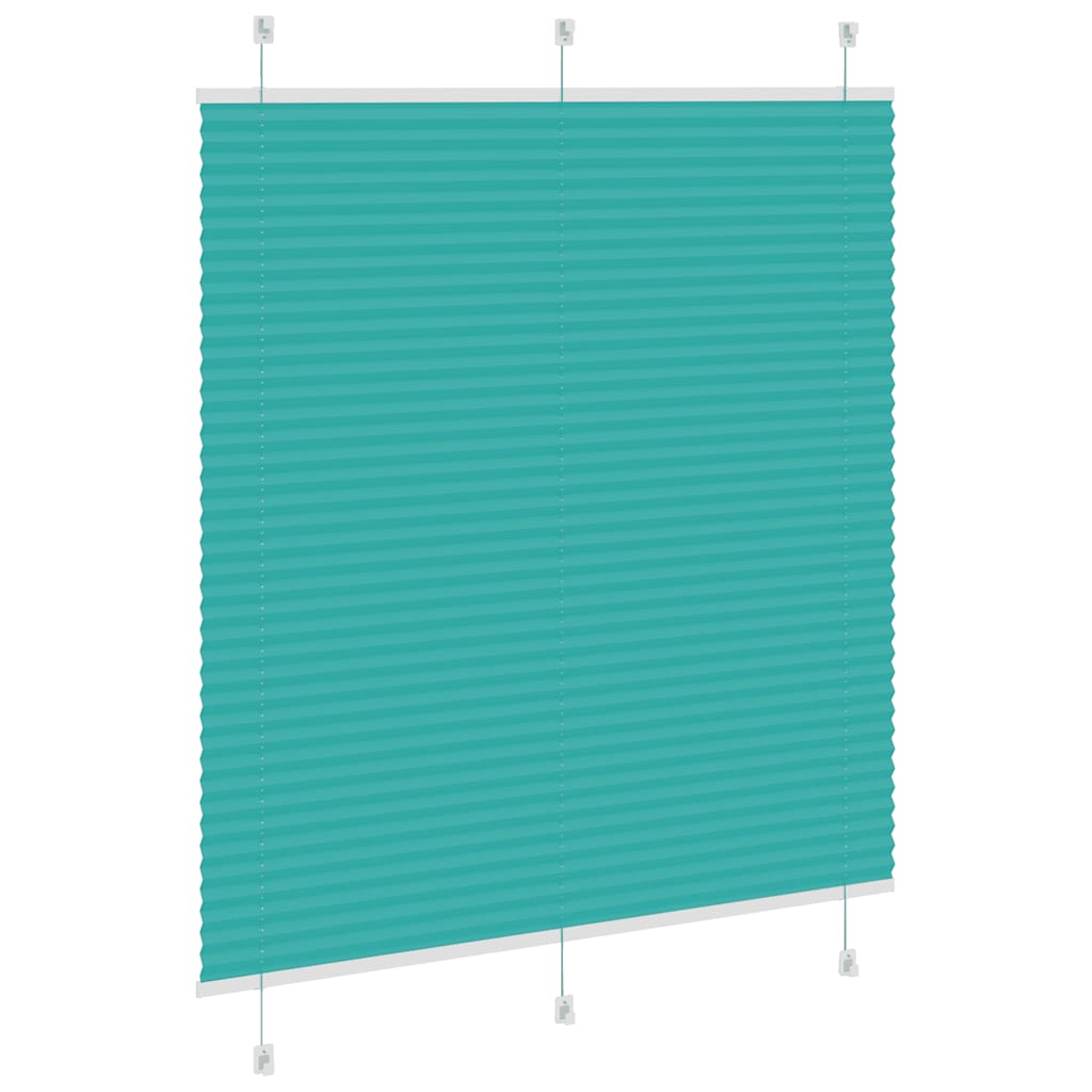 Plisségardin Benzin Grøn 115x100cm Stofbredde 114,4cm Polyester