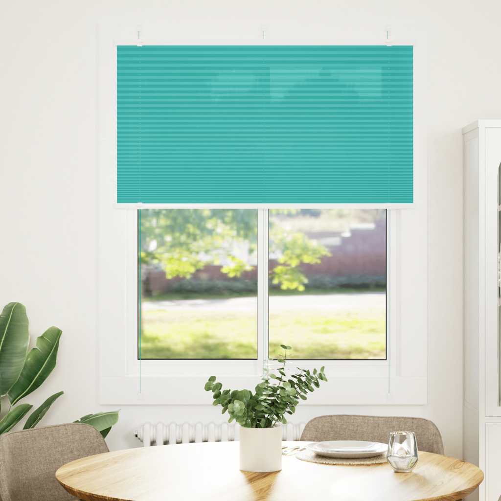 Plisségardin Benzin Grøn 105x150cm Stofbredde 104,4cm Polyester
