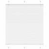 Plisségardin Hvid 115x150 cm Stofbredde 114,4 cm Polyester