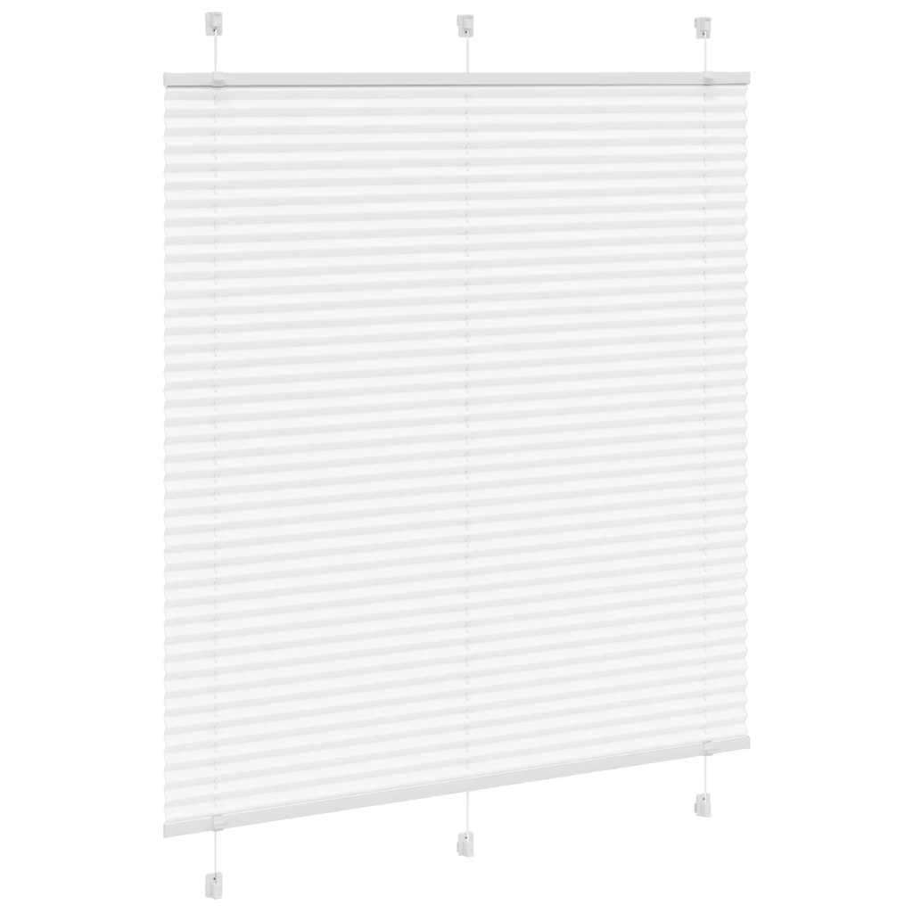 Plisségardin Hvid 115x150 cm Stofbredde 114,4 cm Polyester