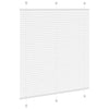 Plisségardin Hvid 115x150 cm Stofbredde 114,4 cm Polyester