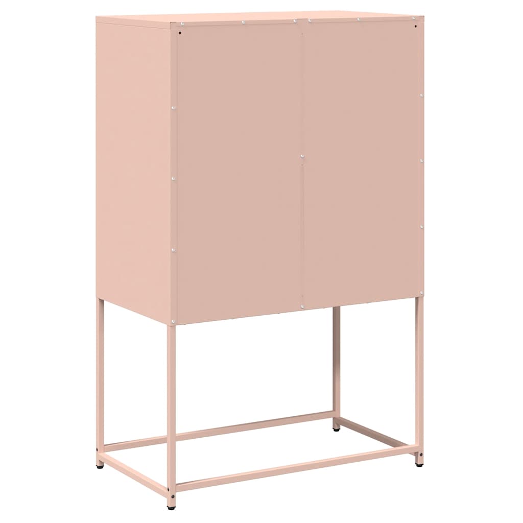 højskab 68x39x107 cm stål lyserød