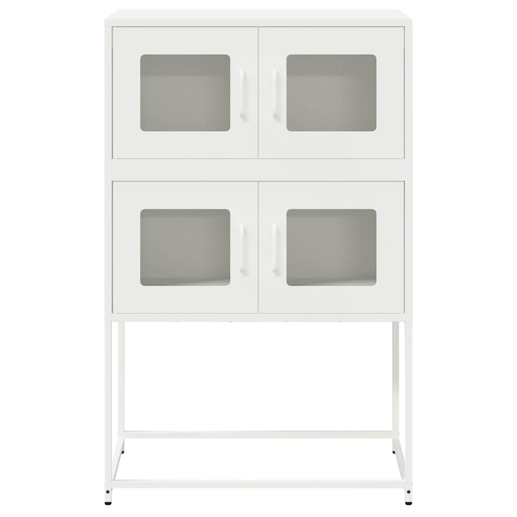 højskab 68x39x107 cm stål hvid