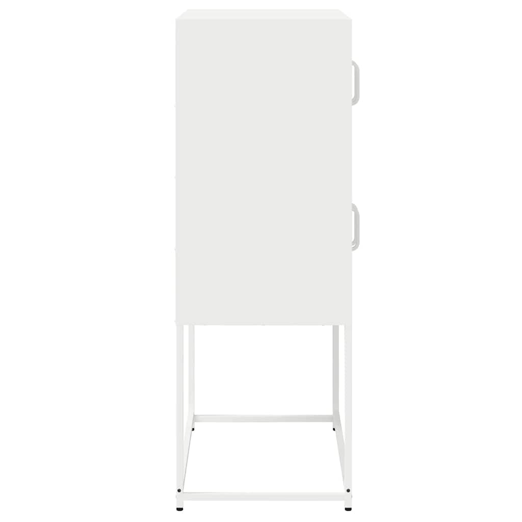 højskab 68x39x107 cm stål hvid