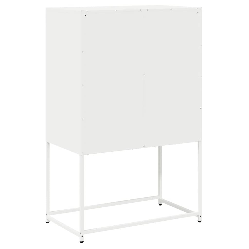 højskab 68x39x107 cm stål hvid