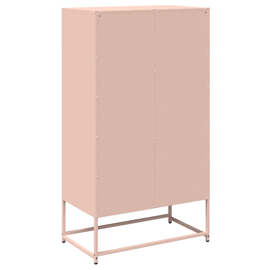 højskab 68x39x123 cm stål lyserød