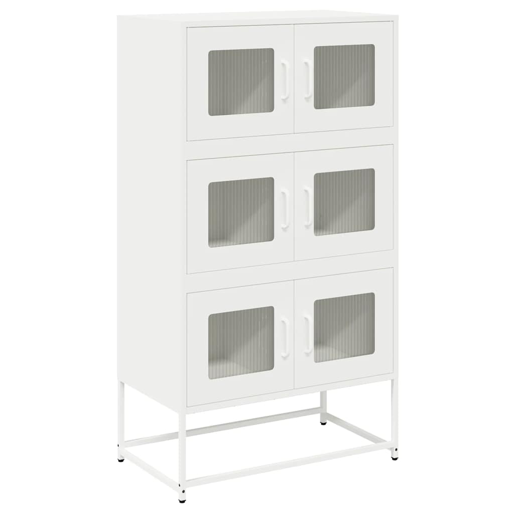 højskab 68x39x123 cm stål hvid