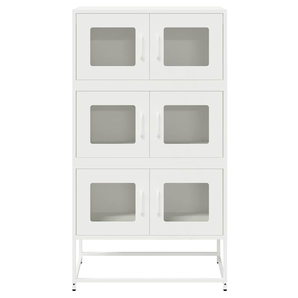 højskab 68x39x123 cm stål hvid