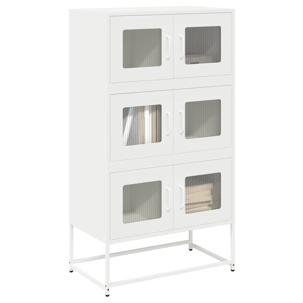 højskab 68x39x123 cm stål hvid