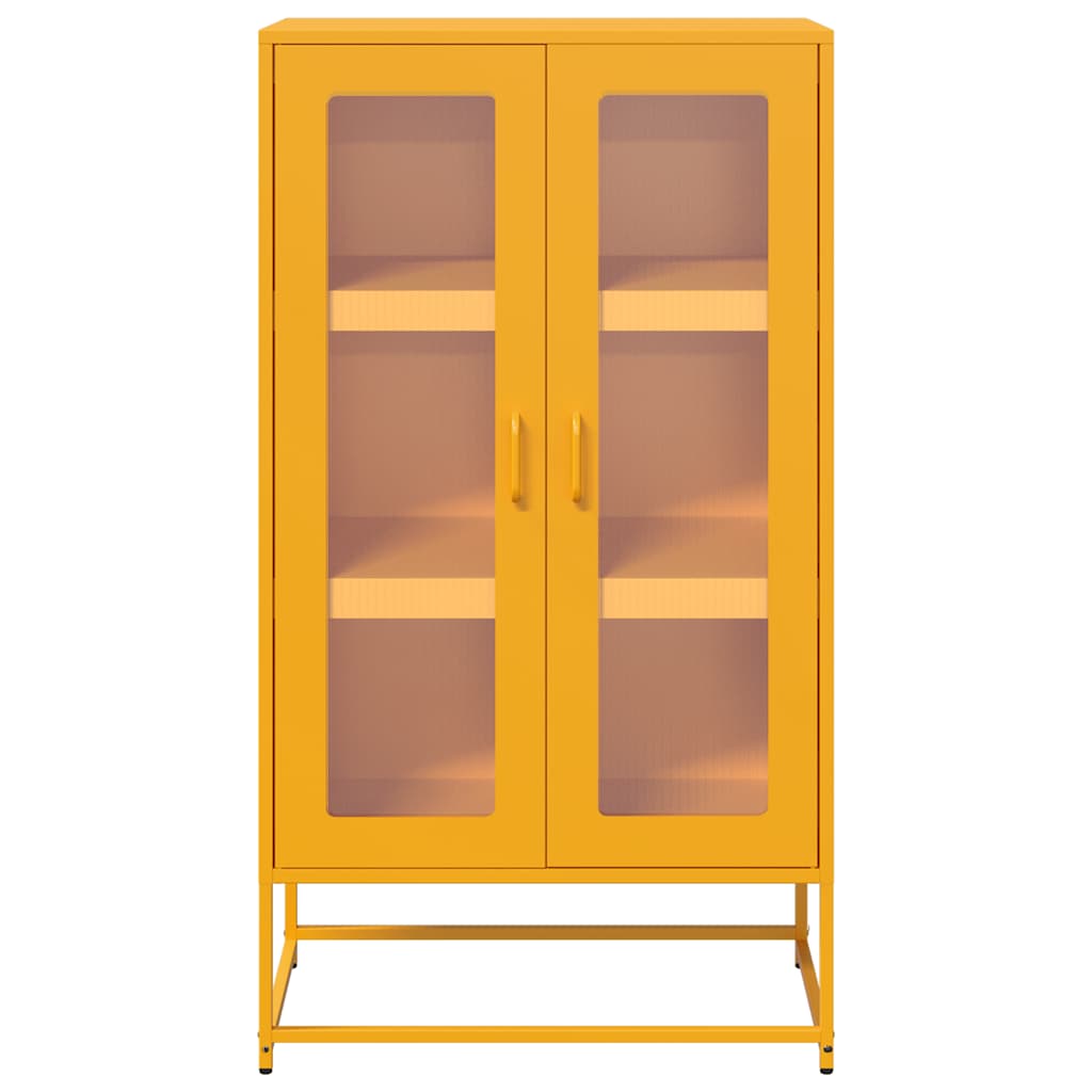 højskab 68x39x123 cm stål sennepsgul