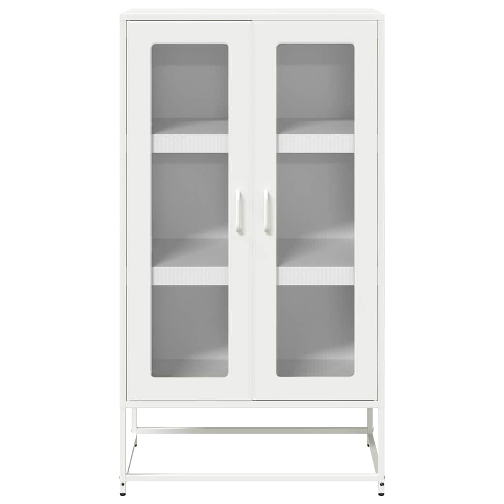 højskab 68x39x123 cm stål hvid