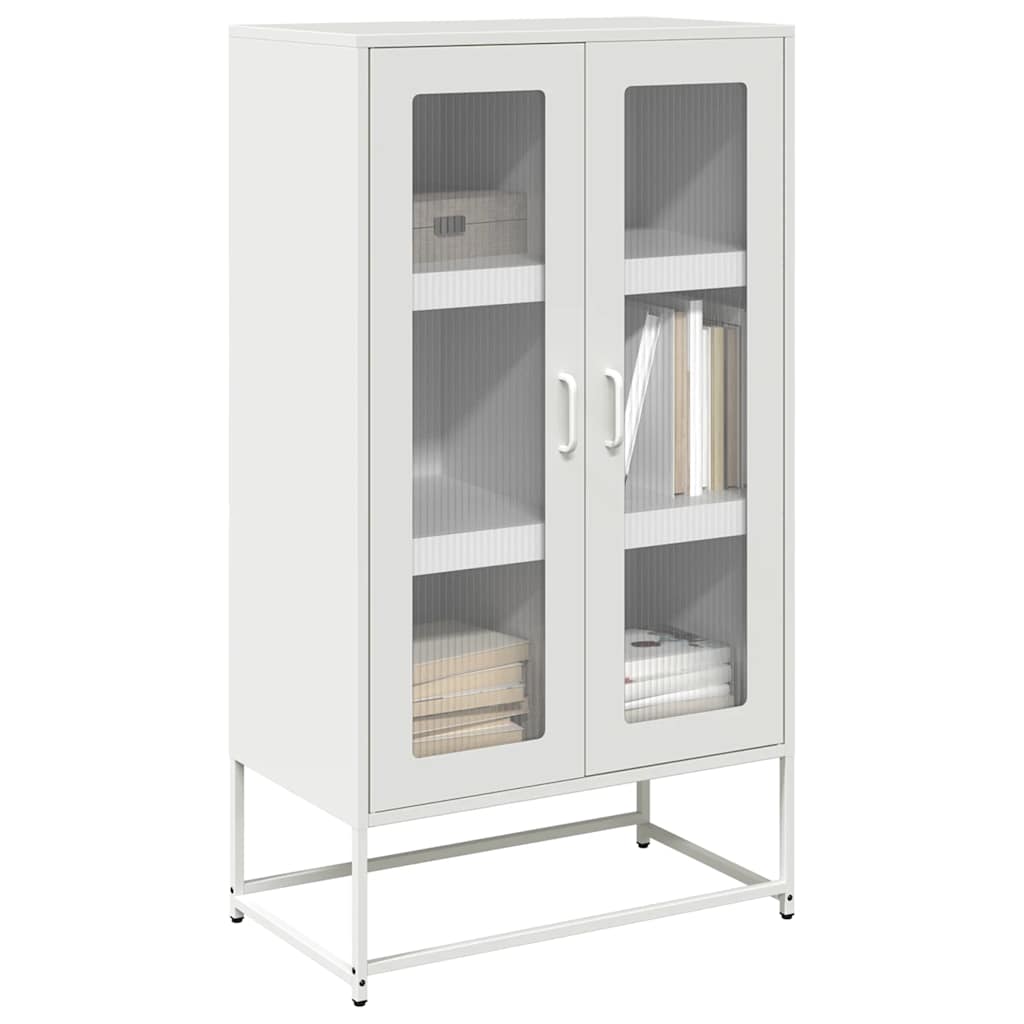 højskab 68x39x123 cm stål hvid