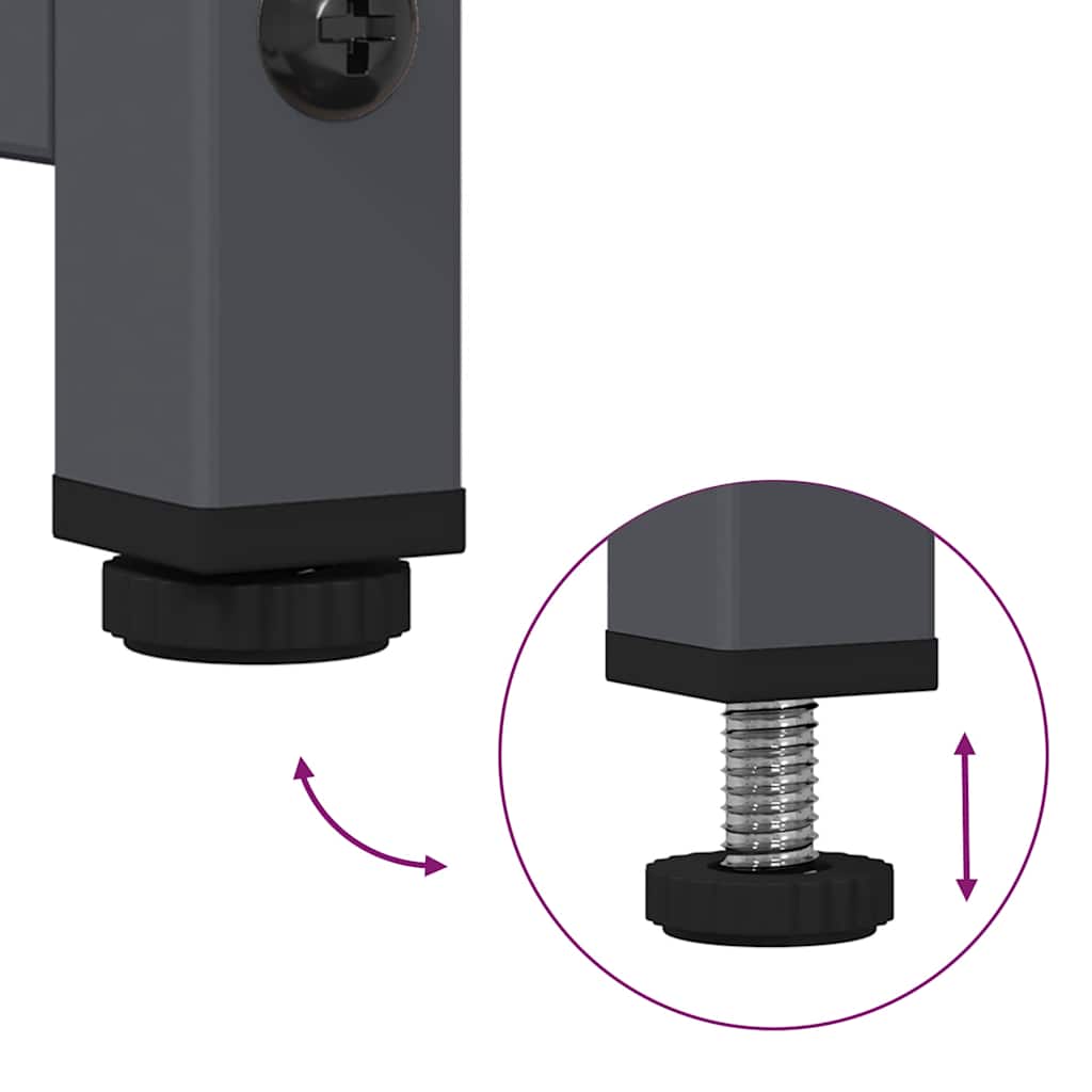 skab 68x39x111,5 cm stål antracitgrå