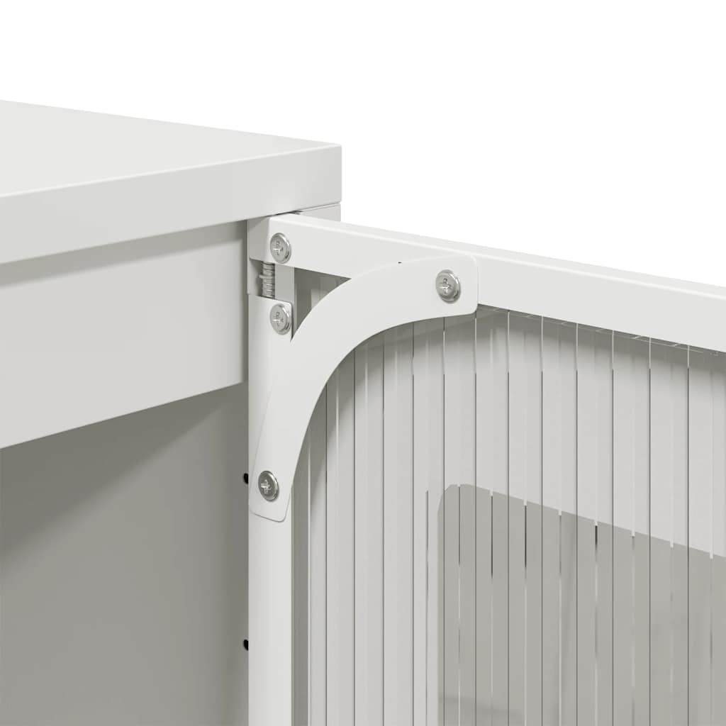 skab 68x39x111,5 cm stål hvid