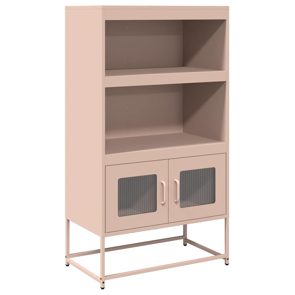 højskab 68x39x123 cm stål lyserød