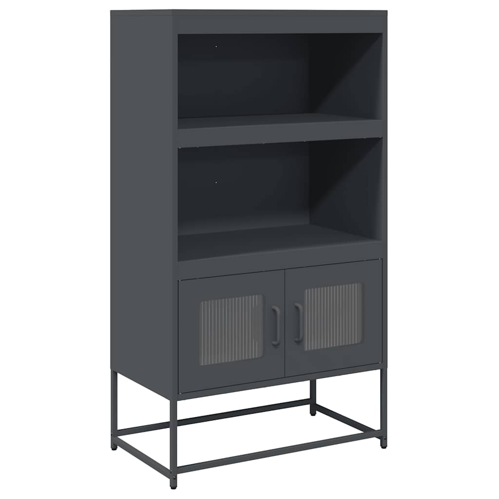 højskab 68x39x123 cm stål antracitgrå