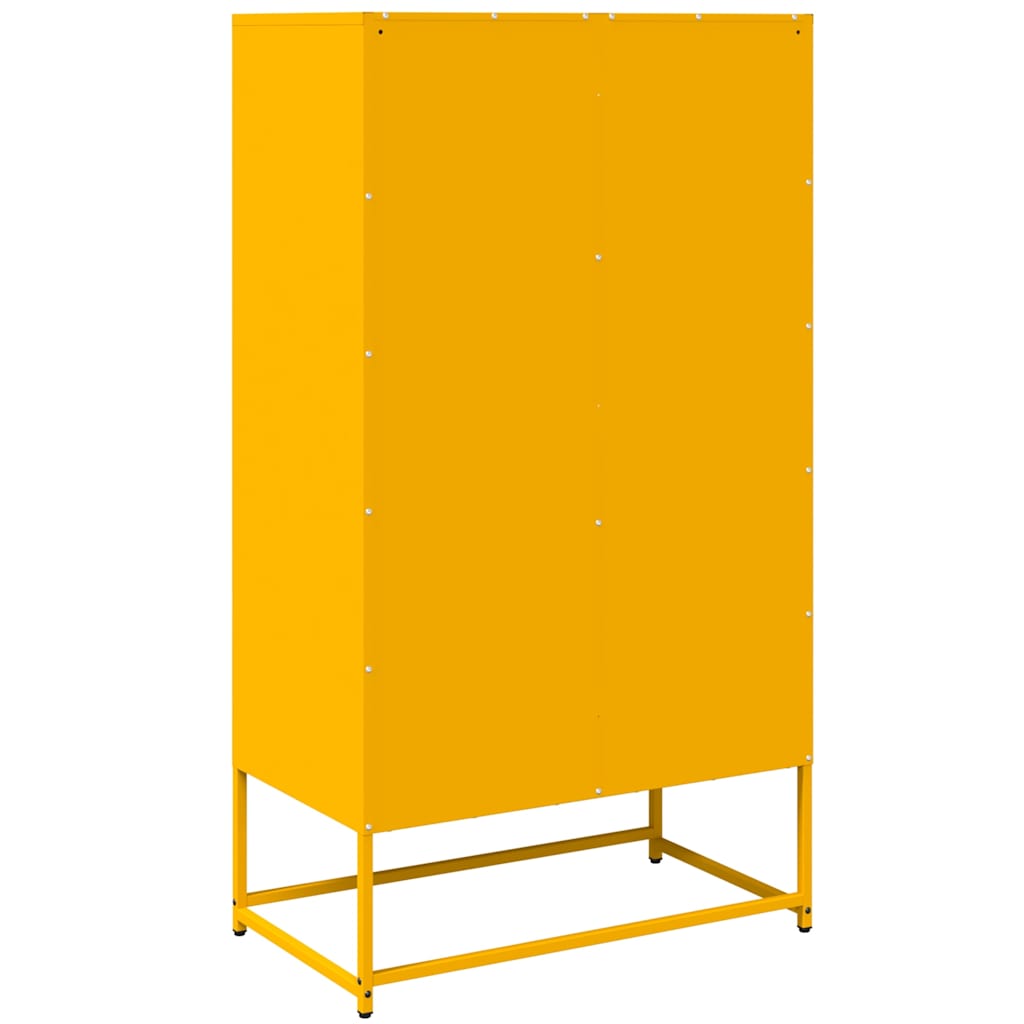 højskab 68x39x123 cm stål sennepsgul