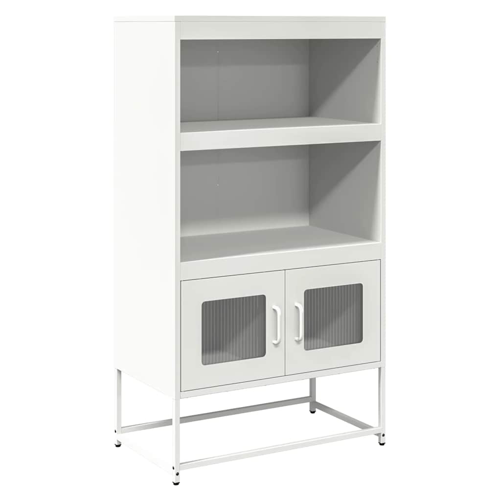højskab 68x39x123 cm stål hvid