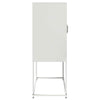 højskab 68x39x107 cm stål hvid