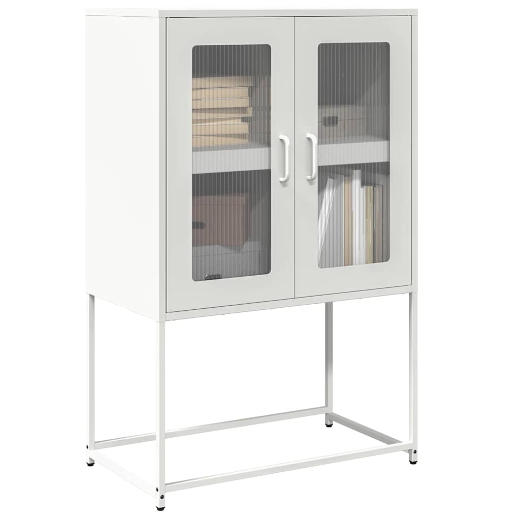 højskab 68x39x107 cm stål hvid