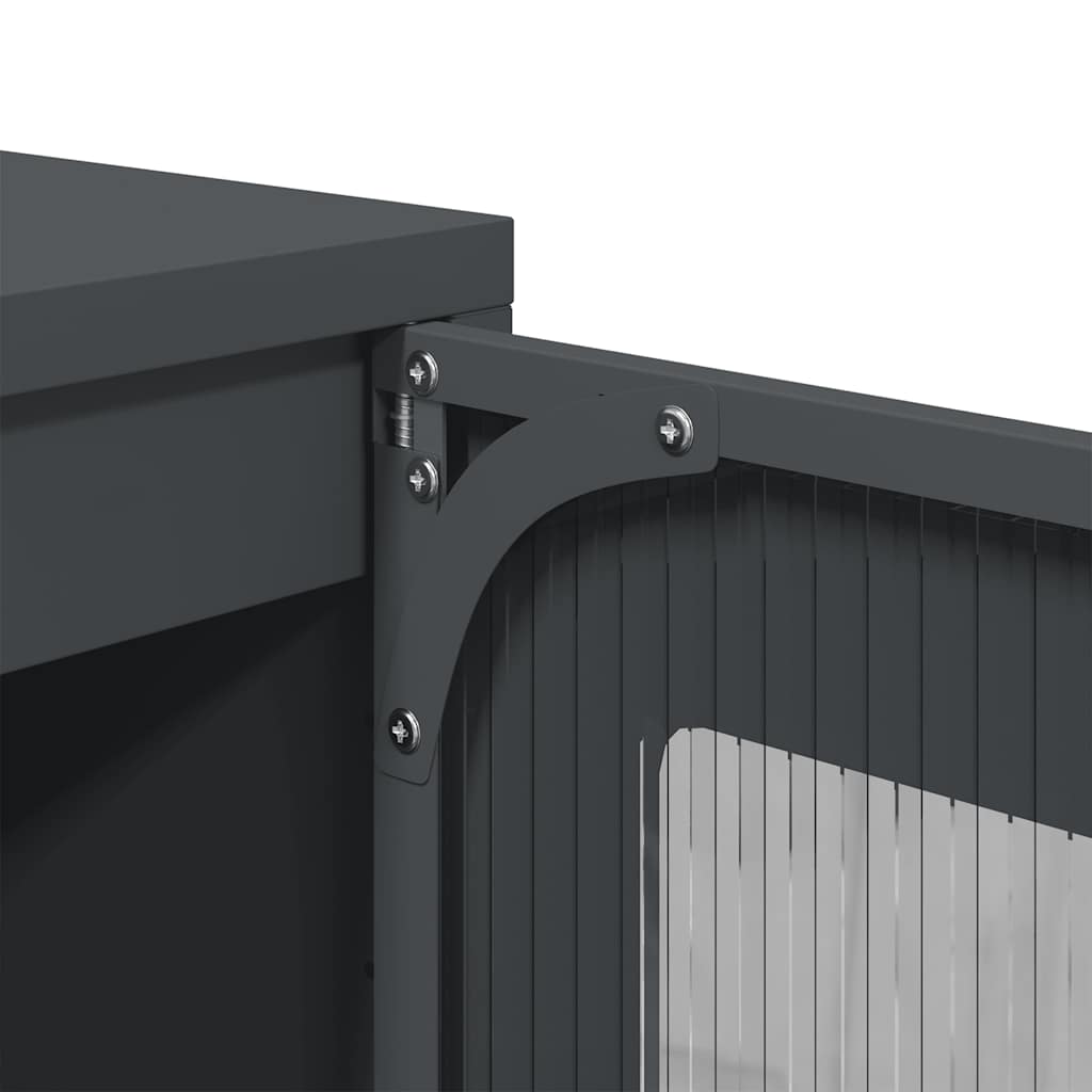 skab 36x39x123 cm koldvalset stål antracitgrå