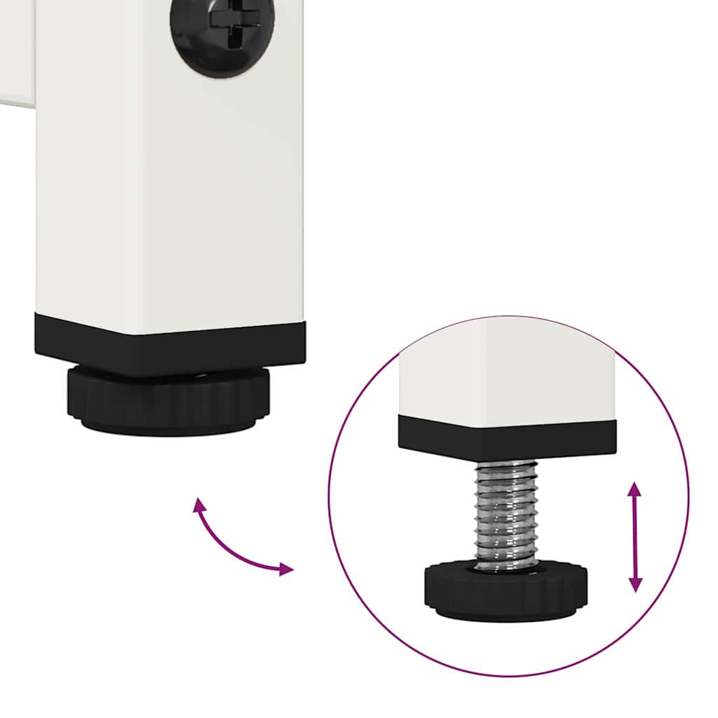 skab 36x39x123 cm koldvalset stål hvid