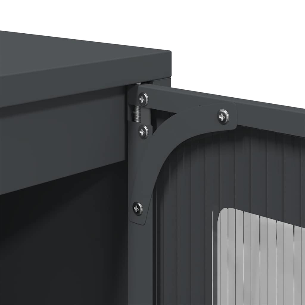 skænk 100,5x39x107 cm koldvalset stål antracitgrå