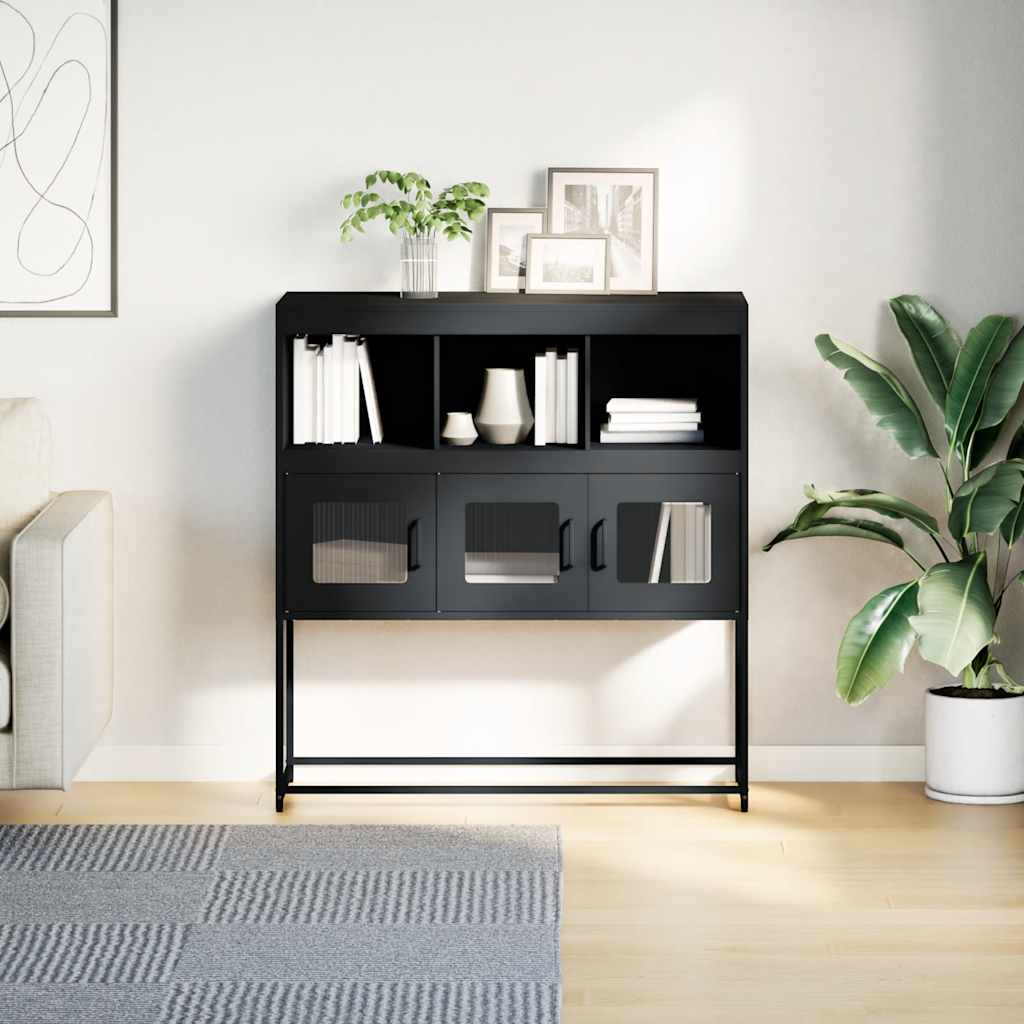 skænk 100,5x39x107 cm koldvalset stål antracitgrå