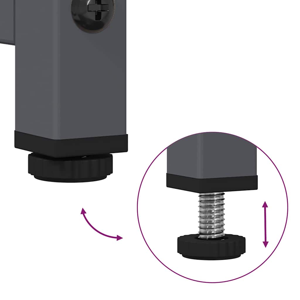 skænk 100,5x39x107 cm koldvalset stål antracitgrå