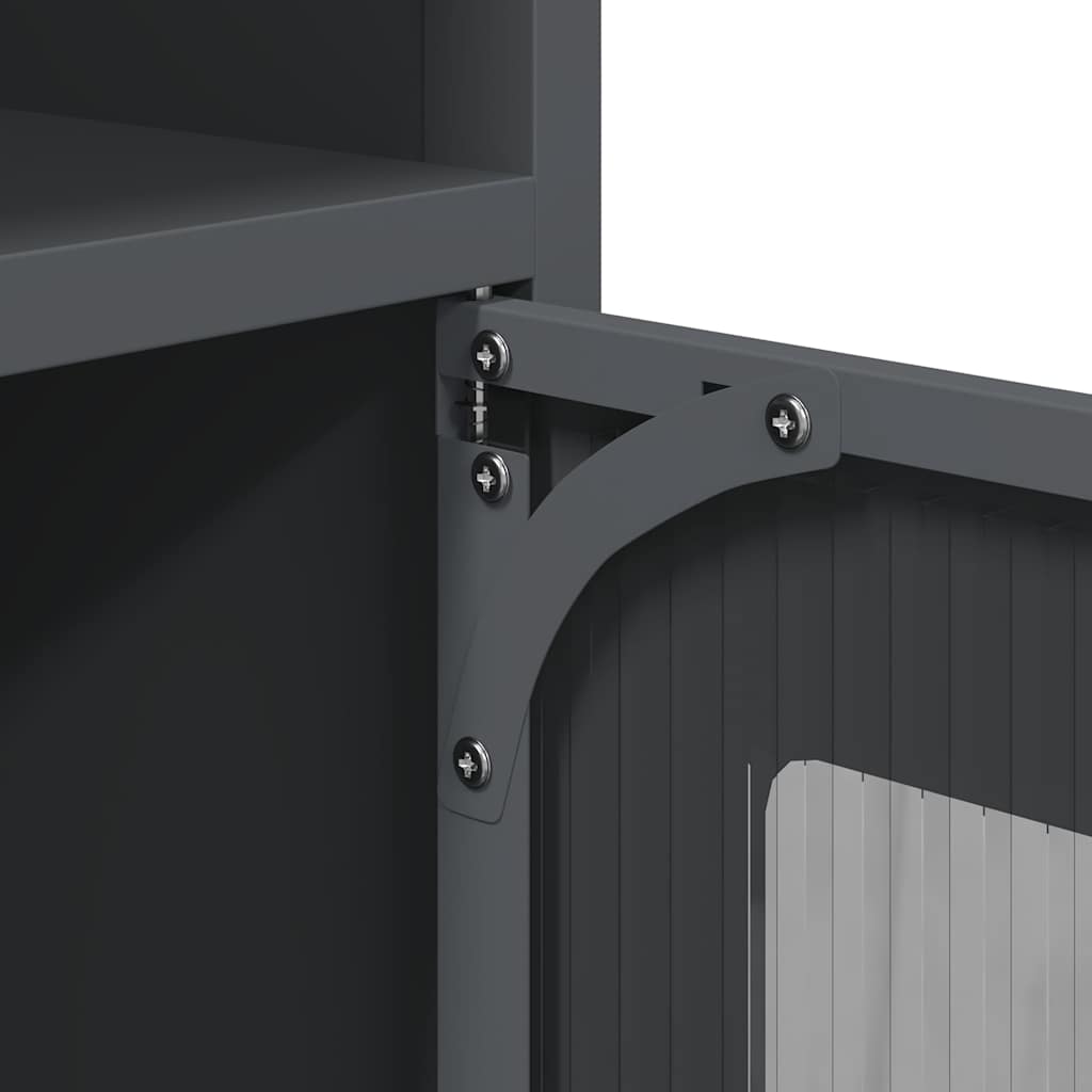 skænk 100,5x39x107 cm koldvalset stål antracitgrå